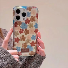 Load image into Gallery viewer, Vintage Blended Flowers Soft Phone Case with Vortex Pattern