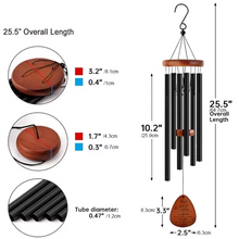 Load image into Gallery viewer, Enchanting Aluminum & Wood Garden Wind Chimes