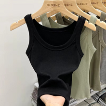 Load image into Gallery viewer, Women's Solid Round Neck Ribbed Tank Top