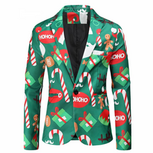 Load image into Gallery viewer, Men's Christmas Blazer Jacket for Holiday Parties and New Year Celebrations