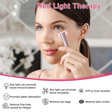 Load image into Gallery viewer, EMS Red Light Therapy Facial Wand with Microcurrent Skin Tightening and Eye Massage