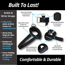 Load image into Gallery viewer, Resistance Training Belt Set for Leg and Core Strength
