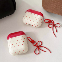 Load image into Gallery viewer, Round Wave Point Bow Pendant IMD Earphone Case for Apple AirPods