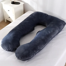 Load image into Gallery viewer, U-Shaped Full Body Support Pillow with Soft Fleece Cover