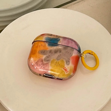 Load image into Gallery viewer, Clear Yellow Soft Cat Earphone Cover for AirPods