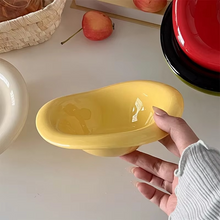 Load image into Gallery viewer, Ceramic Wave Style Salad and Dessert Bowl