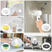 Load image into Gallery viewer, Electric Spin Scrubber with 5 Replaceable Brush Heads, Powerful Cordless Bathroom Cleaning Brush