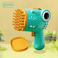 Load image into Gallery viewer, Kids Handheld Bubble Machine - 40-Hole Electric Dinosaur Bubble Blower