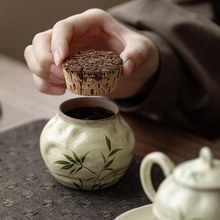 Load image into Gallery viewer, Hand Painted Wisteria Ceramic Tea Caddy