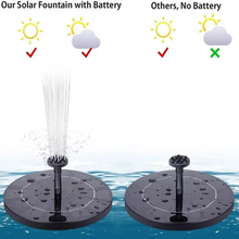 Load image into Gallery viewer, Solar Powered Water Fountain Pump for Bird Baths, Ponds, and Garden Decoration