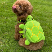 Load image into Gallery viewer, Turtle-Shaped Dog Snack Bag & Pet Backpack – Soft, Portable & Spacious