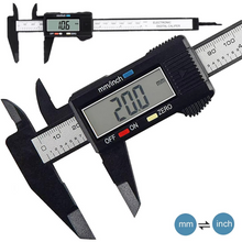 Load image into Gallery viewer, Digital Vernier Caliper Ruler, Carbon Fiber Electronic Micrometer Gauge