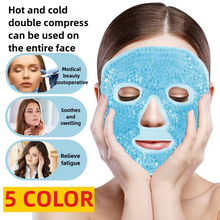 Load image into Gallery viewer, Cold and Hot Therapy Full Face Gel Bead Mask with Eye Compress