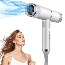 Load image into Gallery viewer, Professional High-Power Negative Ion Hair Dryer with Air Nozzle for Home and Salon Use