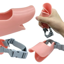 Load image into Gallery viewer, Adjustable Silicone Duckbill Dog Muzzle for Small and Large Dogs