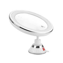 Load image into Gallery viewer, Flexible Gooseneck LED Makeup Mirror with 10X Magnification and 360 Degree Rotating Suction Mount