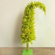 Load image into Gallery viewer, Crooked Neck Santa Hat Artificial Christmas Tree for Festive Home Décor