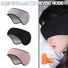 Load image into Gallery viewer, Three-Layer Blackout Sleep Mask with Soft Ear Muffs