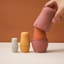Load image into Gallery viewer, Silicone Stacking Nesting Dolls Montessori Toy for Babies and Toddlers