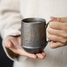 Load image into Gallery viewer, Japanese Vintage Ceramic Coffee Mug with Rustic Glaze