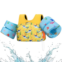 Load image into Gallery viewer, Kids Foam Life Vest with Arm Floats and Safety Whistle for Swimming and Kayaking