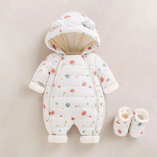 Load image into Gallery viewer, Cozy Fleece Hooded Romper for Babies and Toddlers