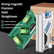 Load image into Gallery viewer, Precision Pocket Level Tool with Magnetic Base & Protractor