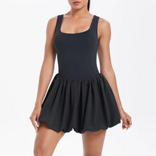 Load image into Gallery viewer, Womens Sleeveless Active Tennis and Running Dress with Built-In Skirt