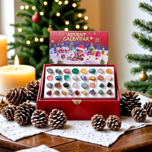 Load image into Gallery viewer, Christmas Advent Calendar 24 Days Rock and Crystal Collection for Kids