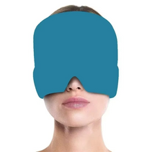 Load image into Gallery viewer, Therapeutic Gel Cooling Cap Hot & Cold Head Wrap with Eye Mask