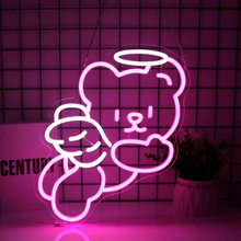 Load image into Gallery viewer, Charming Bear Neon Light with Dimmer - USB Powered Wall Decor