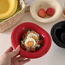 Load image into Gallery viewer, Ceramic Wave Style Salad and Dessert Bowl