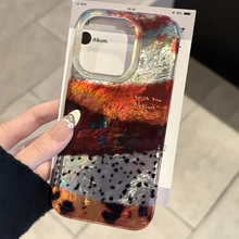 Load image into Gallery viewer, Retro Patchwork Glacier Pattern Silicone Phone Case