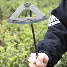 Load image into Gallery viewer, Hardened Hollow Hoe – Forged Garden Tool for Weeding and Soil Cultivation