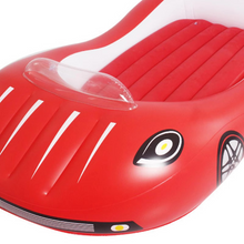 Load image into Gallery viewer, Inflatable Car Design Kids Travel Bed with Soft Flocked Surface