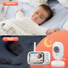 Load image into Gallery viewer, Advanced 3.5" Wireless Baby Monitor with Night Vision, Temperature Sensor, and Two-Way Audio