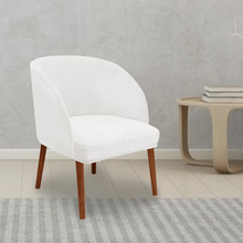 Load image into Gallery viewer, Velvet Armchair Slipcover with Elastic Fit for Curved Armrest Dining Chairs