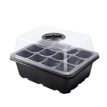 Load image into Gallery viewer, 12-Cell Plastic Seedling Starter Tray for Succulent and Garden Seeds