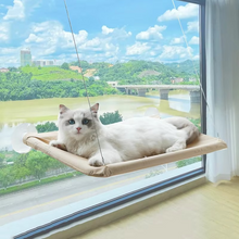 Load image into Gallery viewer, Deluxe Cat Window Perch - Premium, Ultra-Soft Hammock for Cats - Compact & Secure