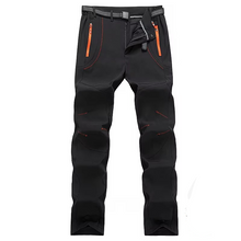 Load image into Gallery viewer, Men’s Thick Fleece Outdoor Pants, Water-Resistant Winter Hiking and Ski Trousers