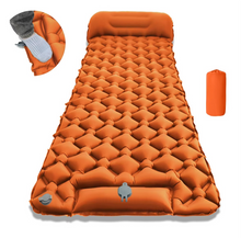 Load image into Gallery viewer, Ultra-Comfort Inflatable Camping Mattress with Integrated Pillow and Pump