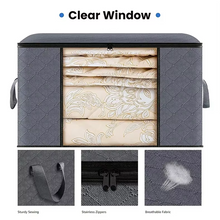 Load image into Gallery viewer, Clothes Storage Bag with See-Through Window and Foldable Design
