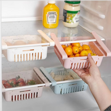 Load image into Gallery viewer, Adjustable Refrigerator Storage Basket for Organized Kitchen