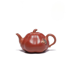Load image into Gallery viewer, Handmade Yixing Purple Clay Pumpkin Teapot 1.7 fl oz