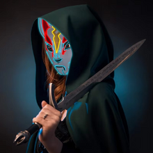 Load image into Gallery viewer, Luminous LED Full Face Fox Mask for Halloween & Cosplay