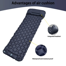 Load image into Gallery viewer, Ultra-Comfort Inflatable Camping Mattress with Integrated Pillow and Pump