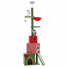 Load image into Gallery viewer, Cat Tree for Indoor Cats, Christmas Climbing and Play Tower