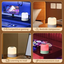 Load image into Gallery viewer, Color Changing Touch Table Lamp With Remote Control For Bedroom Or Living Room