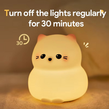Load image into Gallery viewer, Rechargeable Silicone Cat Night Light - Soft Touch Mood Lamp