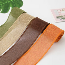 Load image into Gallery viewer, Linen Corded Ribbon Roll for Gift Wrapping and Decorations